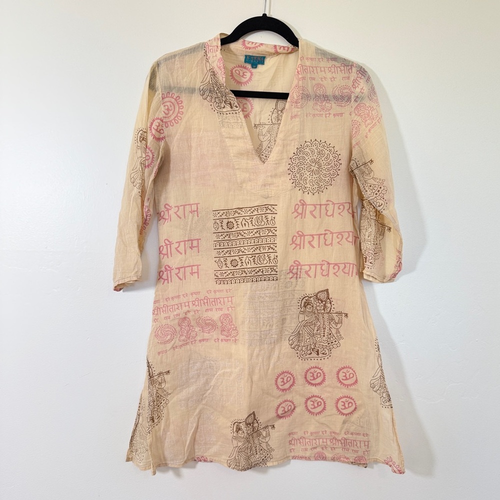 Yogi Tunic by Karma Highway OM Medium Hindu Gods Yoga